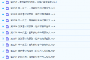 2020春暑曾曦老师小学语文作文独创方法基础班视频课程